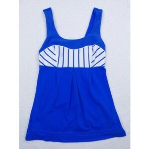 Lululemon‎ Top Womens Size 4 Blue Elevate Tank Lightweight Stretch Yoga Gym